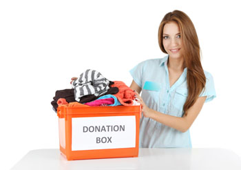 Photo Woman Donating